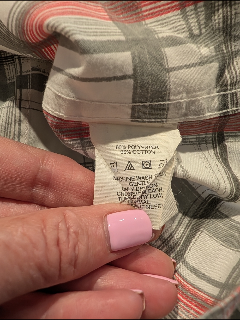 Men's Oakley Slim Fit Plaid Button-Down Shirt - White, Gray & Red- Size XL - Picture 4 of 8